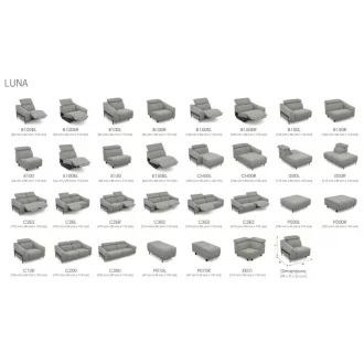 Luna sarokgarnitúra 295 cm X 160 cm - jobb