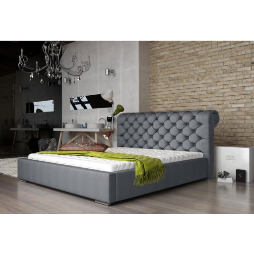 Manchester kárpitozott ágy - 106 cm magas fejvéggel - 160 X 200 fekvőfelület
