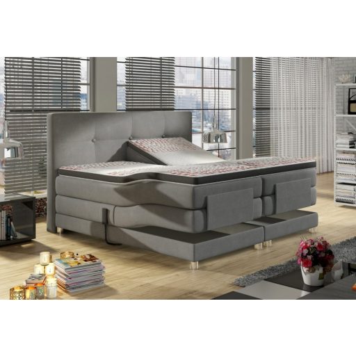 Mario motoros boxspring ágy 160 X 200 - Hard top - hideghab topper
