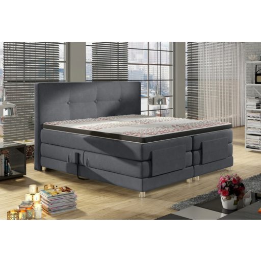 Mario motoros boxspring ágy 160 X 200 - Hard top - hideghab topper