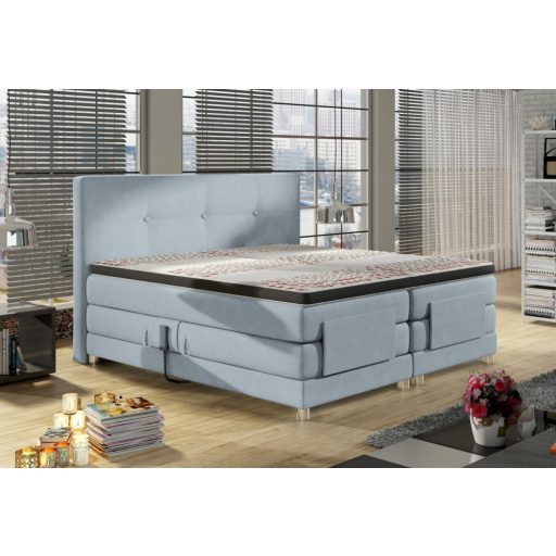 Mario motoros boxspring ágy 160 X 200 - Hard top - hideghab topper