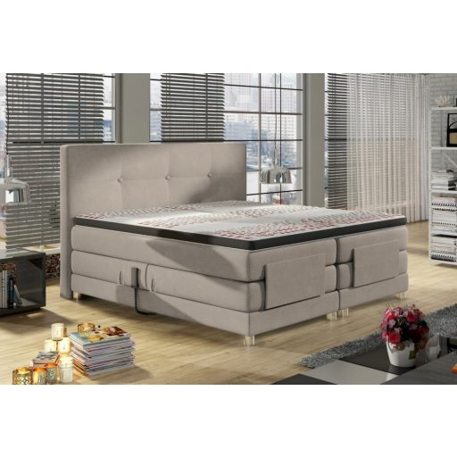 Mario motoros boxspring ágy 160 X 200 - Hard top - hideghab topper
