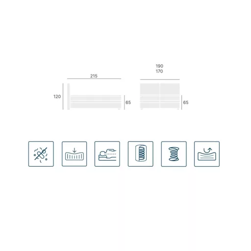 Mavel 160 X 200 boxspring ágy