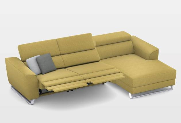 Milton dupla elektromos relax sarokgarnitúra 297 cm X 170 cm - jobbos – 1. kép