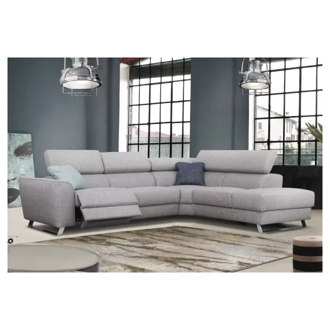 Milton dupla elektromos relax sarokgarnitúra 302 cm X 238 cm - jobbos