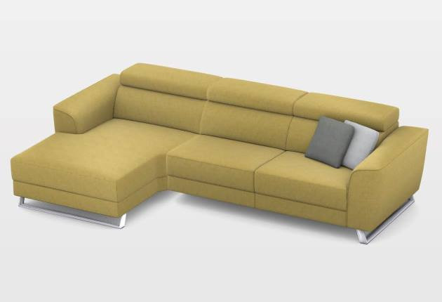 Milton dupla elektromos relax sarokgarnitúra 170 cm X 297 cm - balos – 2. kép