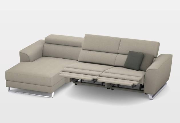 Milton dupla elektromos relax sarokgarnitúra 170 cm X 297 cm - balos – 3. kép