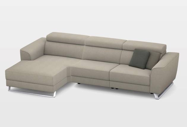 Milton dupla elektromos relax sarokgarnitúra 170 cm X 297 cm - balos – 4. kép