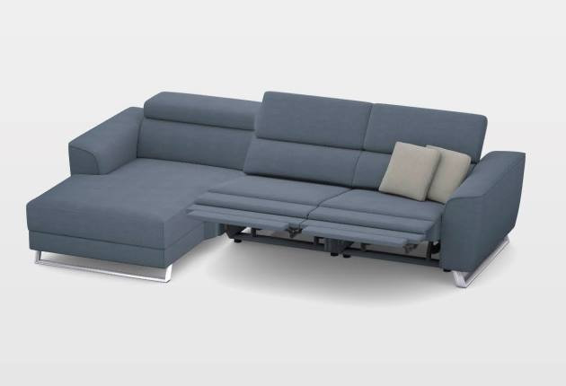 Milton dupla elektromos relax sarokgarnitúra 170 cm X 297 cm - balos – 5. kép