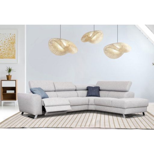 Milton elektromos relax sarokgarnitúra 302 cm X 238 cm - jobbos (relax  karfa mellett)