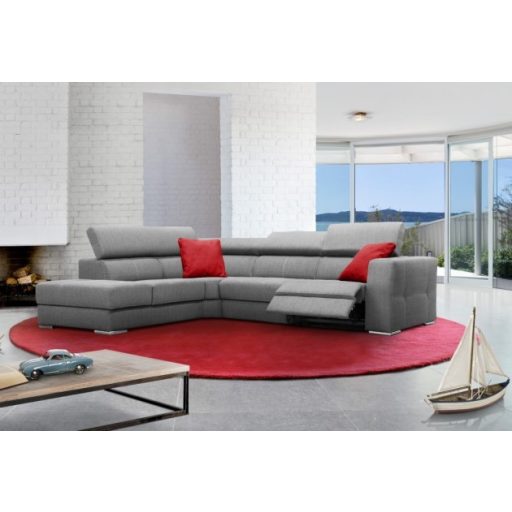 Mistral 2 elektromos relax sarokgarnitúra - 293 cm X 235 cm - balos