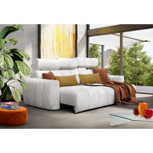 Movi sarokkanapé elektromosan mélyíthető ülőfelülettel 270 cm x 160 cm - jobbos - ágyneműtartóval