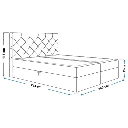 Nagykanizsa ágy ágyneműtartóval 120 X 200