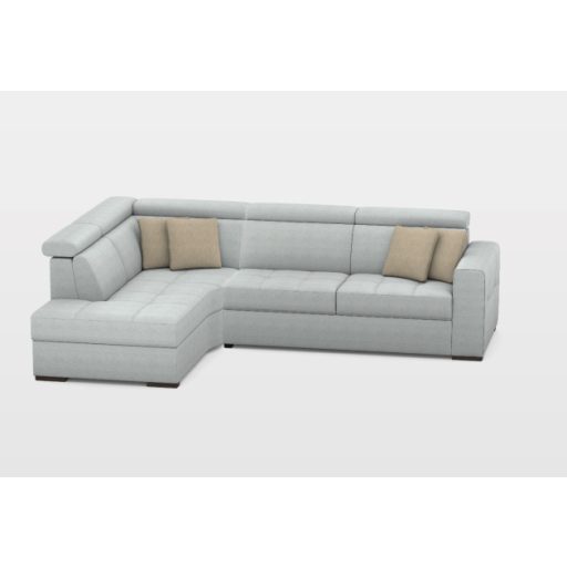 Napoli ágyazható sarokgarnitúra 211 cm X 296 cm - nyitható tárolóval - balos