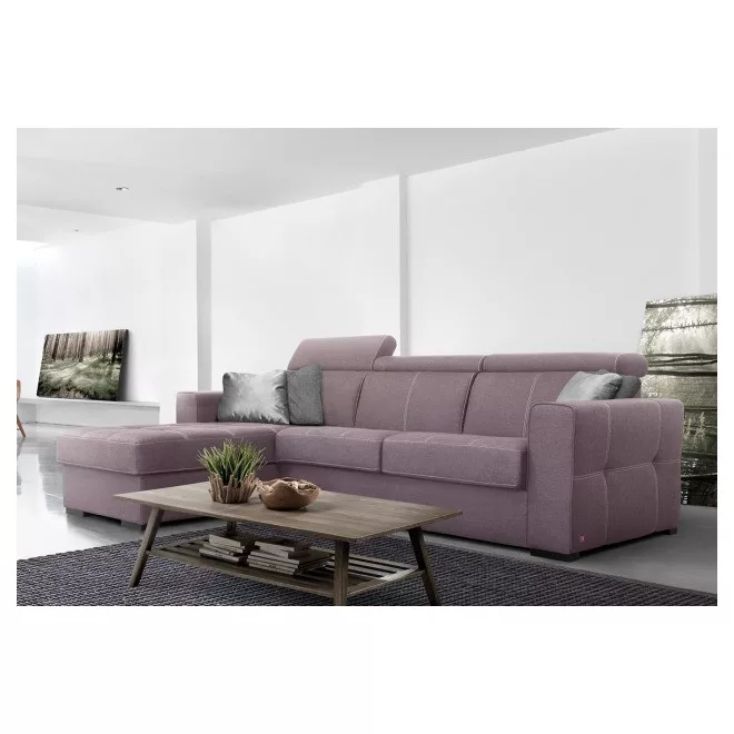 Napoli ágyazható sarokgarnitúra 190 cm X 308 cm - nyitható tárolóval - balos