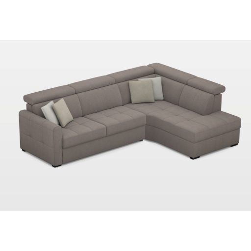 Naro ágyazható sarokgarnitúra 291 cm X 211 cm - nyitható tárolóval -jobbos