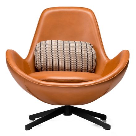 Nord design fotel  - barna fekete alap