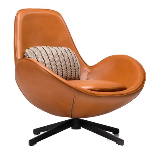 Nord design fotel - fekete alap