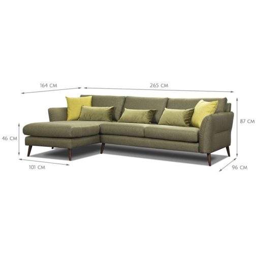 Norton sarok ülőgarnitúra 265 cm X 164 cm - jobbos