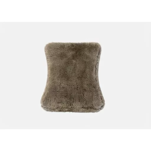 Oka puff 49 cm X 41 cm, magas - konkáv - Tasco1152 - barna