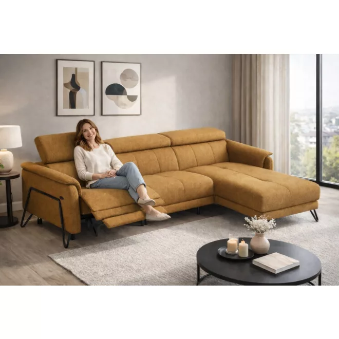 Oltens dupla relax sarokgarnitúra 268 cm X 170 cm - jobbos