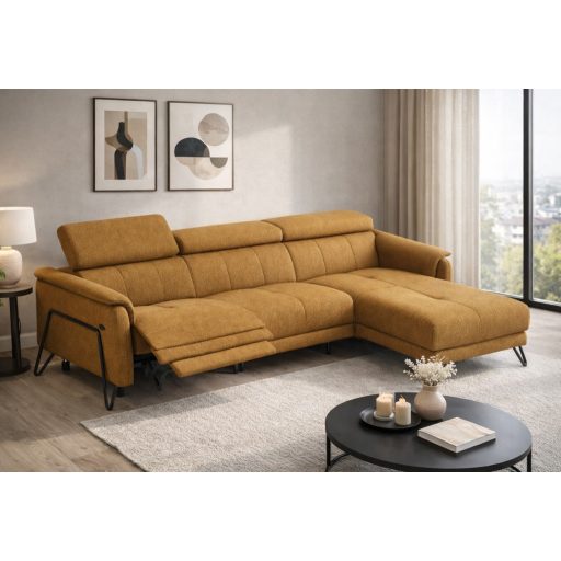 Oltens dupla relax sarokgarnitúra 268 cm X 170 cm - jobbos  