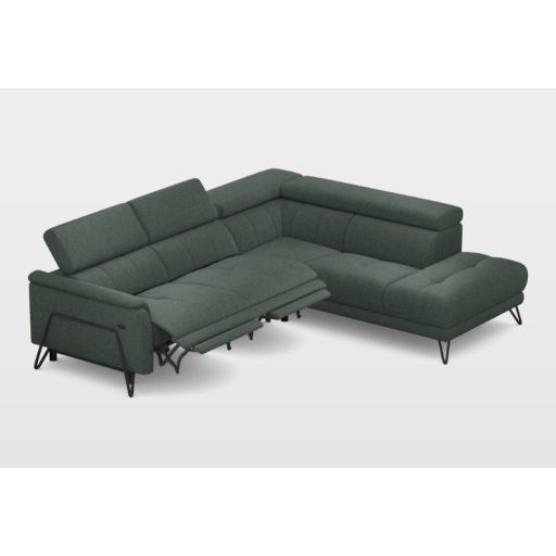 Oltens dupla relax sarokgarnitúra 268 cm X 170 cm - jobbos  