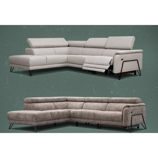 Oltens dupla relax sarokgarnitúra 228 cm X 281 cm - balos