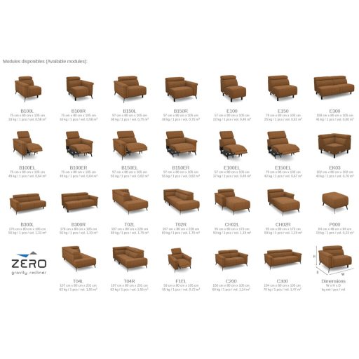 Onyx sarok ülőgarnitúra 170 cm X 271 cm - balos