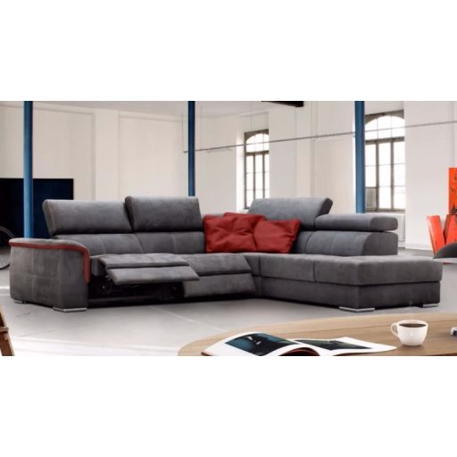 Preston dupla elektromos relax sarokgarnitúra 296 cm X 235 cm - jobbos