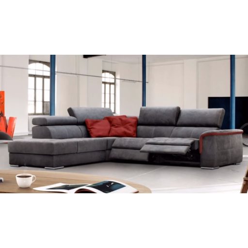 Preston dupla elektromos relax sarokgarnitúra 235 cm X 296 cm - balos