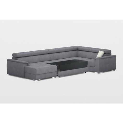 Preston U-alakú ágyazható, ágyneműtartós elektromos relax sarokgarnitúra - 170 cm X 374 X 219 cm - balos