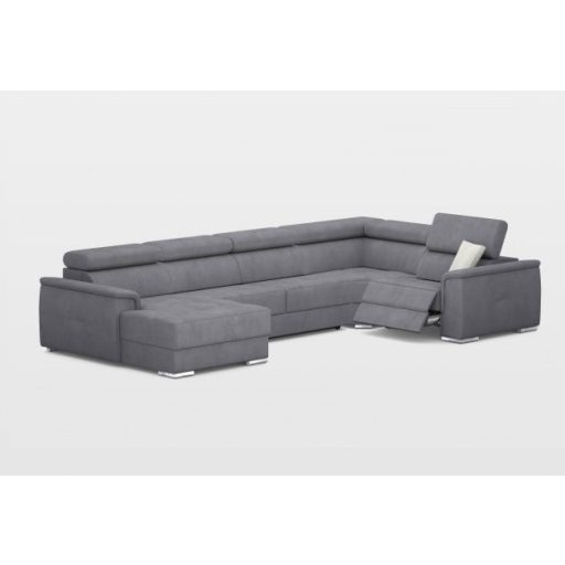 Preston U-alakú ágyazható, ágyneműtartós elektromos relax sarokgarnitúra - 170 cm X 374 X 219 cm - balos