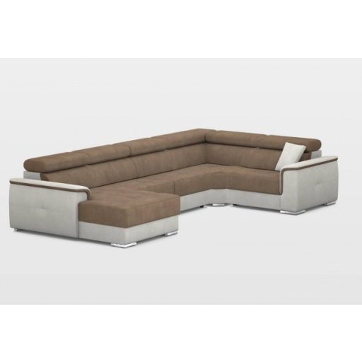 Preston U-alakú elektromos relax sarokgarnitúra - 170 cm X 374 X 219 cm - balos