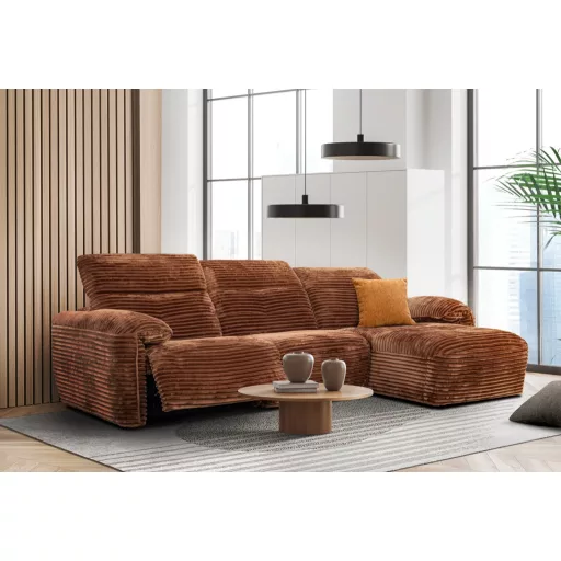 Proxy sarok ülőgarnitúra 285 cm X 167 cm - jobbos - elektromos relax funkcióval karfa mellett