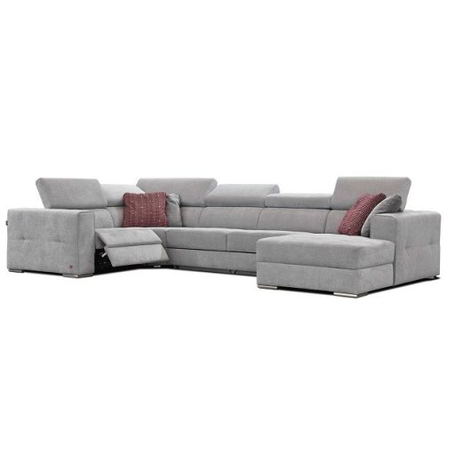 Quartz U-form elektromos relax sarokkanapé - 216 cm X 371 cm X 170 cm - jobbos