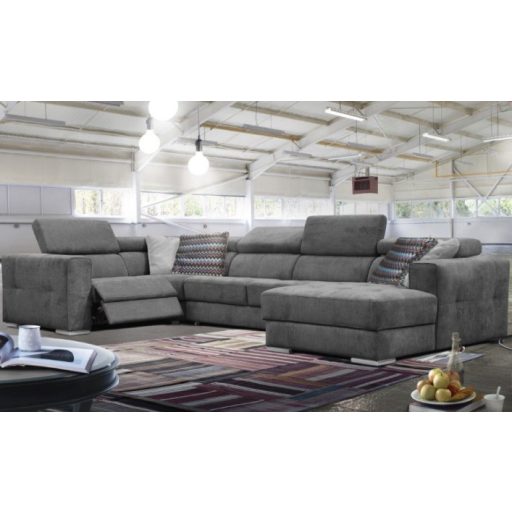Quartz U-form elektromos relax sarokkanapé - 216 cm X 371 cm X 170 cm - jobbos