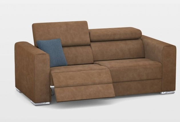 Quartz 3 személyes kanapé 2 karral - Elektromos Relax funkció bal oldalon – 3. kép