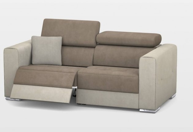 Quartz 3 személyes kanapé 2 karral - Elektromos Relax funkció bal oldalon – 4. kép