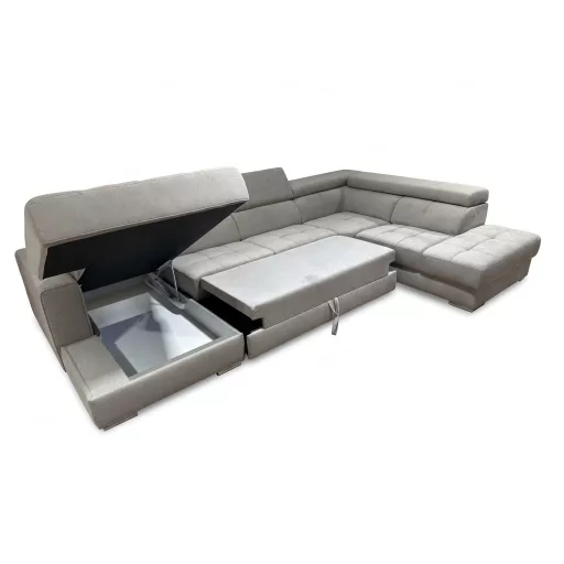 Quartz U-alakú ágyazható sarokkanapé - 171 cm X 375 cm X 236 cm - jobbos -AquaClean Titan250 - kiállítási