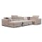 Quartz U-form ágyazható, ágyneműtartós elektromos relax sarokkanapé - 170 cm X 371 X 216 cm - balos