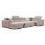 Quartz U-form ágyazható, ágyneműtartós elektromos relax sarokkanapé - 170 cm X 371 X 216 cm - balos