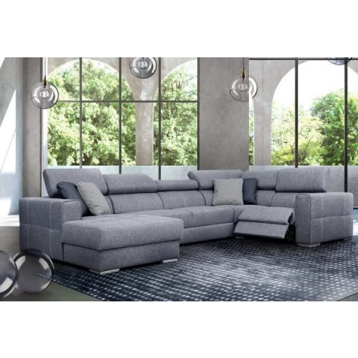 Quartz U-form elektromos relax sarokkanapé - 170 cm X 371 X 216 cm - balos