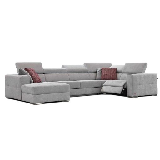 Quartz U-form elektromos relax sarokkanapé - 170 cm X 371 X 216 cm - balos