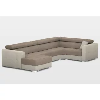   Quartz U-form elektromos relax sarokkanapé - 170 cm X 371 X 216 cm - balos