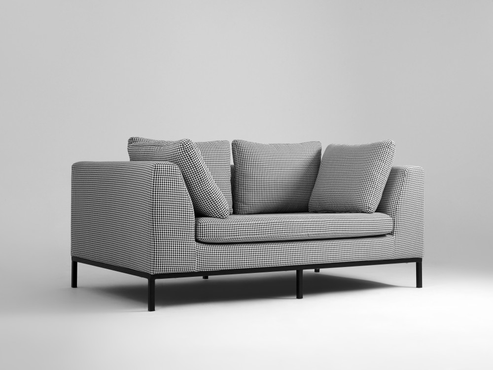 Skandináv design Amb 2 személyes kanapé fém lábbal – 2. kép