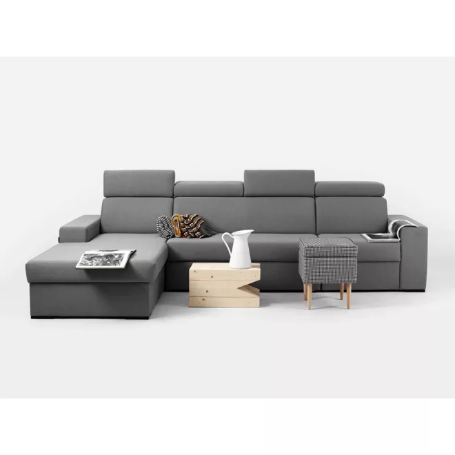 Skandináv design Atl ágyazható sarokgarnitúra 183 cm X 319 cm - balos