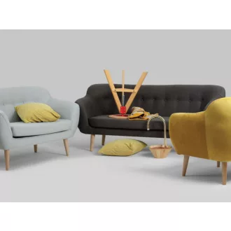 Skandináv design Mar 3 személyes kanapé