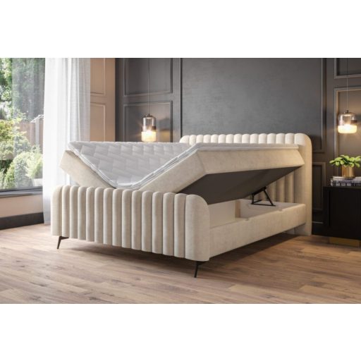 Sala táskarugós boxspring ágy ágyneműtartóval 140 X 200
