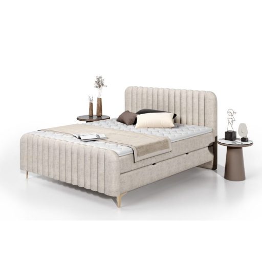 Sala táskarugós boxspring ágy ágyneműtartóval 140 X 200